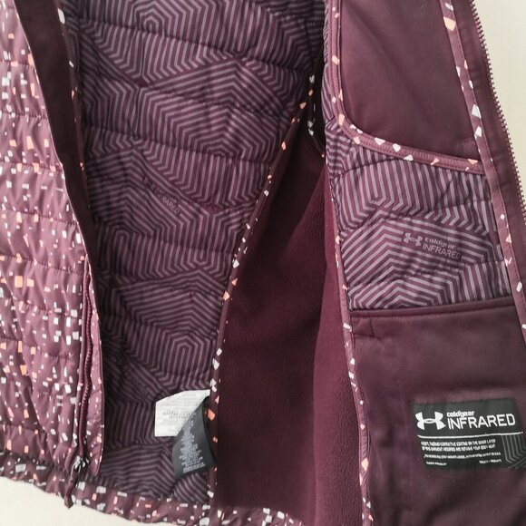 NWOT Under Armour Women's Coldgear Infrared Winter Jacket Burgundy Size M - Picture 4 of 4